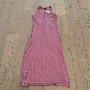 Pink Sleeveless Maxi Dress